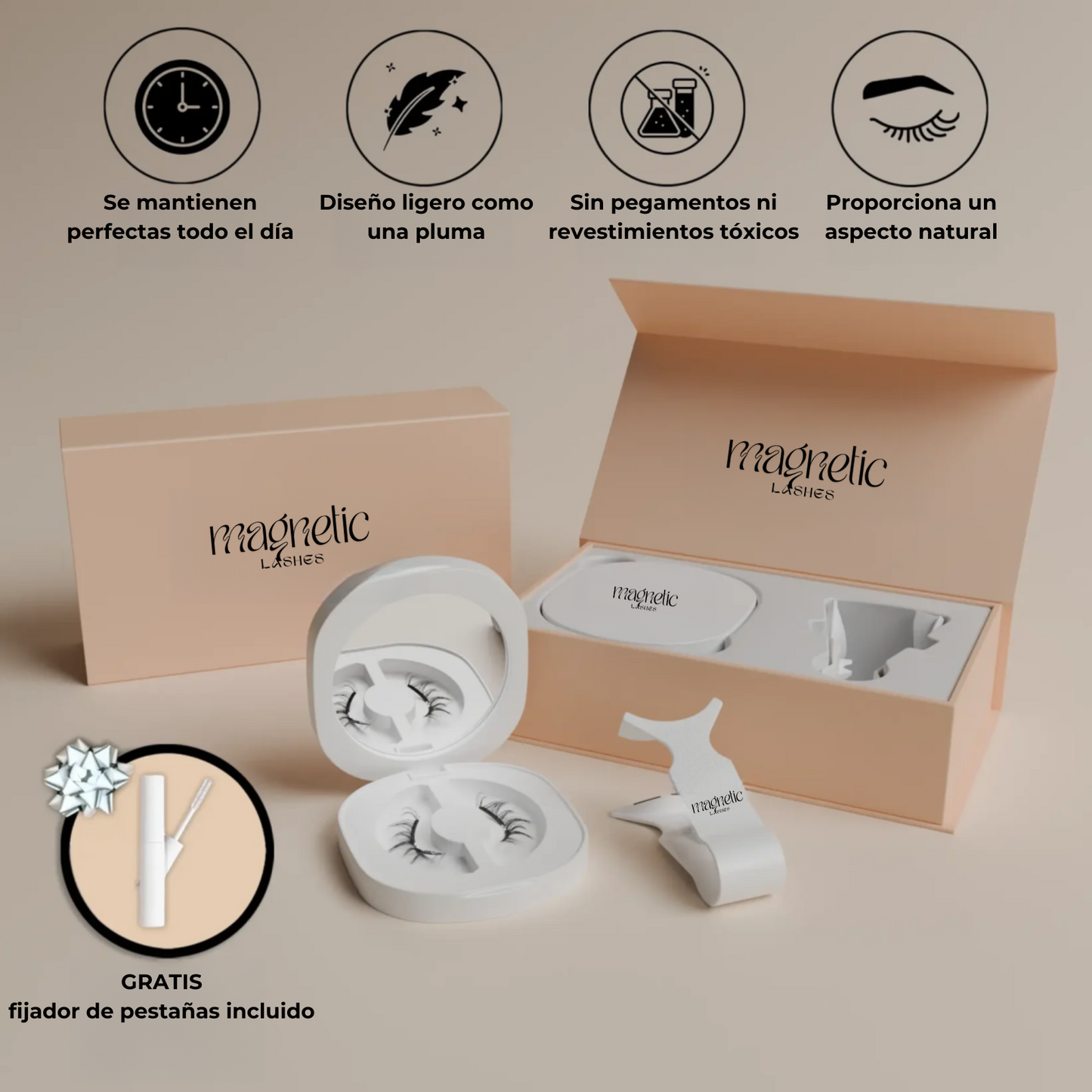 Magnetic Lashes™ Pestañas Magnéticas Premium - ¡Fácil, Rápido y Seguro!